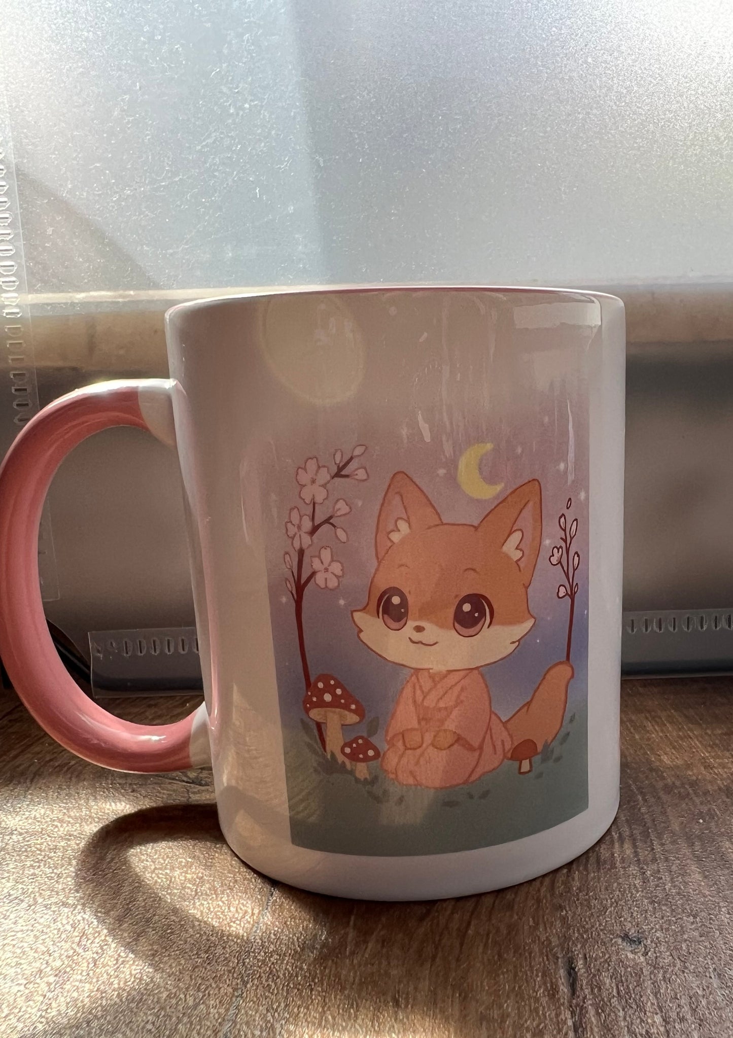 325ml Tasse Fuchsmädchen unter dem Mond