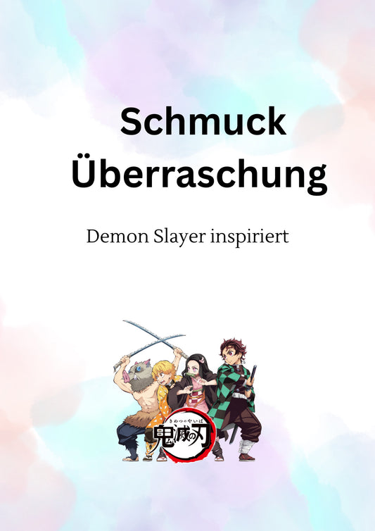 Demon Slayer inspirierte Schmuck Überraschung