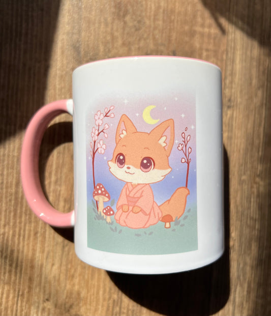325ml Tasse Fuchsmädchen unter dem Mond